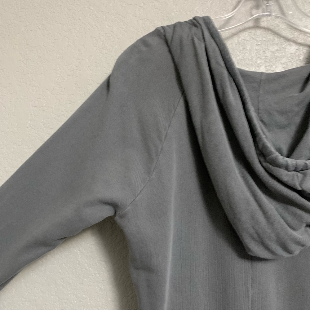 James Perse Hoodie Sweatshirt Dress Womens 3/L Raglan French Terry Athleisure - Picture 11 of 16